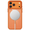 Tech-Protect Magmat MagSafe CC Case for Apple iPhone 17 Pro Max / 18 Pro Max, Cosmic Orange / clear