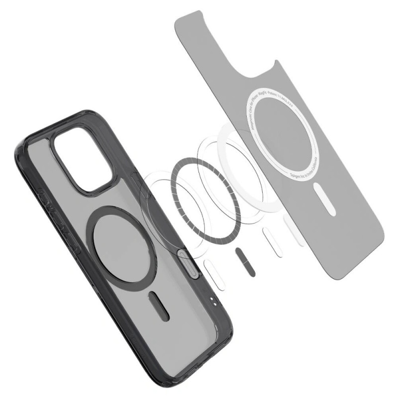 Spigen Ultra Hybrid T Mag MagSafe Case for Apple iPhone 16 Pro, Frost Black