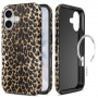 Tech-Protect Lamano MagSafe Case for Apple iPhone 17, Exotic Touch, brown and beige
