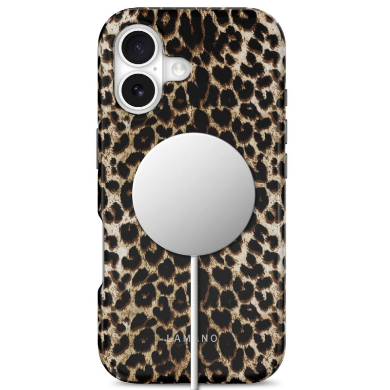 Tech-Protect Lamano MagSafe Case for Apple iPhone 17, Exotic Touch, brown and beige
