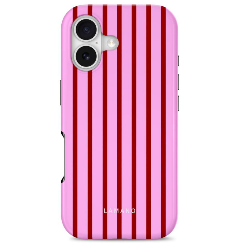 Tech-Protect Lamano MagSafe Case for Apple iPhone 17, Candy Crush, red and pink