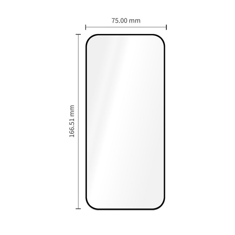 Tech-Protect Glass Fit+ Tempered Glass for Xiaomi Redmi 17 4G / 5G, Black (2 pcs) (THP5701)