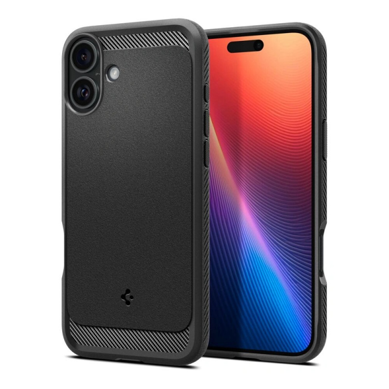 Spigen Rugged Armor Mag MagSafe Case for Apple iPhone 16, Matte Black