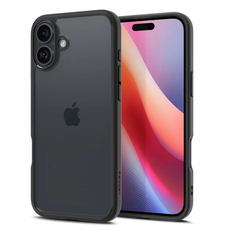Spigen Ultra Hybrid Case for Apple iPhone 16, Matte Black