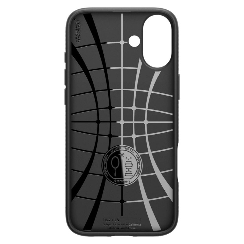 Spigen Liquid Air Case for Apple iPhone 16, Matte Black
