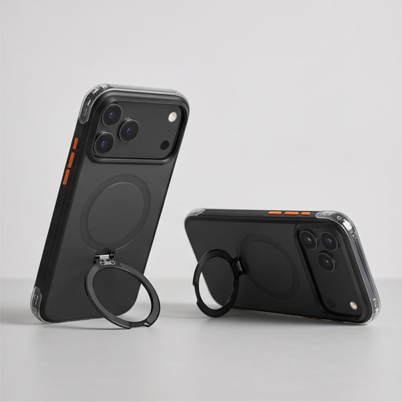 Tech-Protect MagAir Stand MagSafe CC Case for Apple iPhone 17 Pro / 18 Pro, Matte Black
