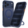 Tech-Protect MagAir Stand MagSafe CC Case for Apple iPhone 17 Pro Max / 18 Pro Max, Matte Deep Blue