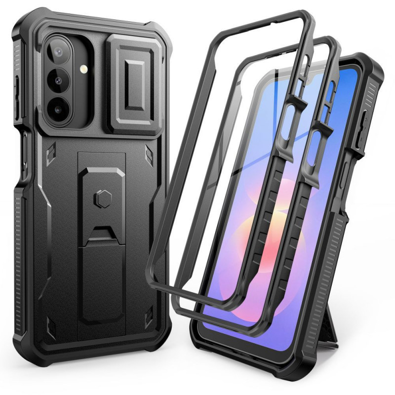 Tech-Protect Kevlar Cam+ 2-Set Rugged Case for Samsung Galaxy A17 / A18 4G / 5G, Black