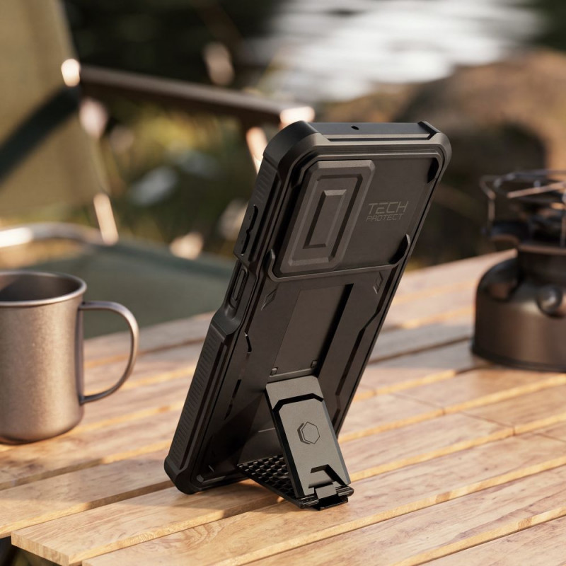Tech-Protect Kevlar Cam+ 2-Set Rugged Case for Samsung Galaxy A17 / A18 4G / 5G, Black