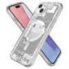 Spigen Ultra Hybrid Mag case with MagSafe for Apple iPhone 15 Plus / 14 Plus, Zero One, White