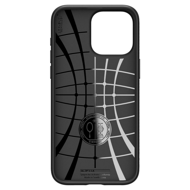 Spigen Liquid Air case for Apple iPhone 15 Pro, Matte Black