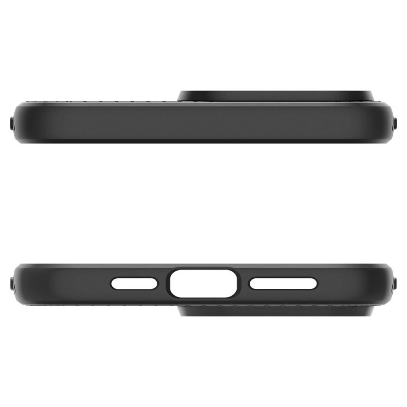 Spigen Liquid Air case for Apple iPhone 15 Pro, Matte Black