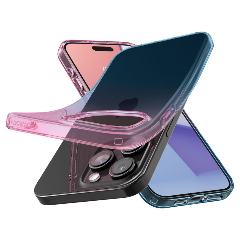 Spigen Liquid Crystal case for Apple iPhone 15 Pro, Gradation Pink