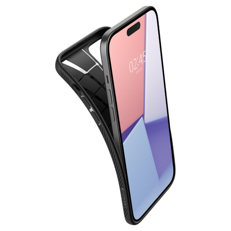 Spigen Liquid Air case for Apple iPhone 15 Plus / 14 Plus, Matte Black