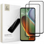 Tech-Protect Glass Fit+ Tempered Glass for Motorola Moto G15 / G15 Power / G05 / E15, Black (2 pcs)