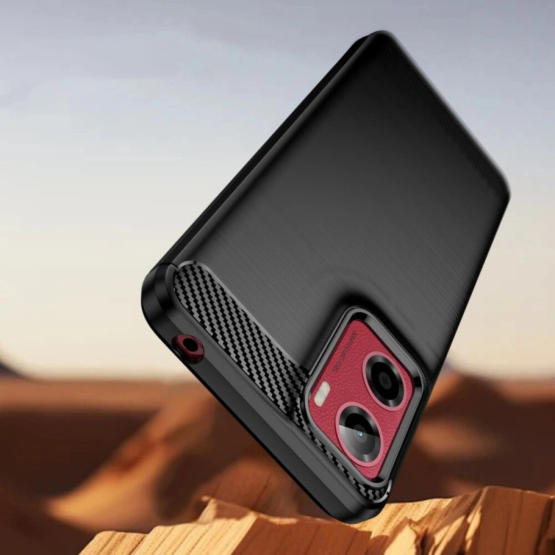 Tech-Protect TPUCarbon Case for Motorola Moto G05 / E15, Black