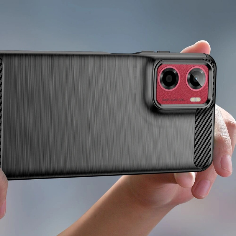 Tech-Protect TPUCarbon Case for Motorola Moto G05 / E15, Black
