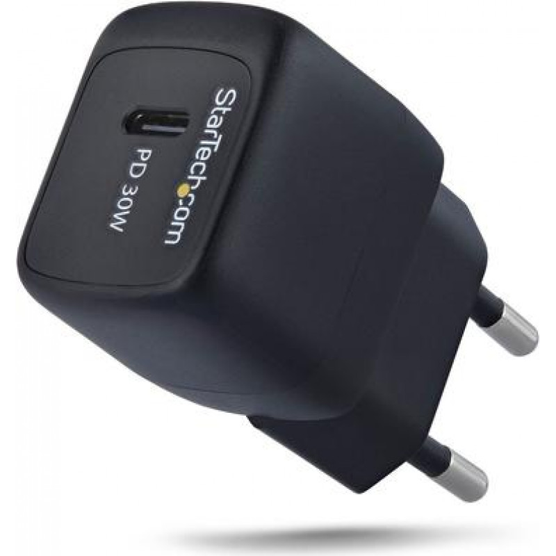 StarTech.com 30 W GaN USB-C Wall Charger with Power Delivery, PD/PPS (103EB-WALL-CHARGER)