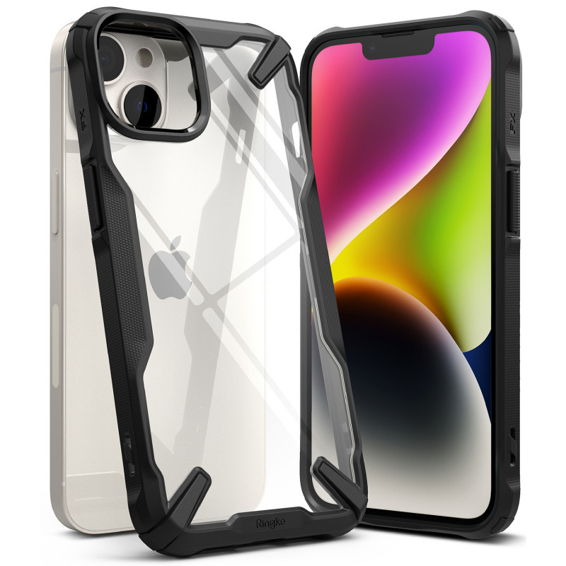 Ringke Fusion-X Design Case for Apple iPhone 14 Plus / 15 Plus, Black