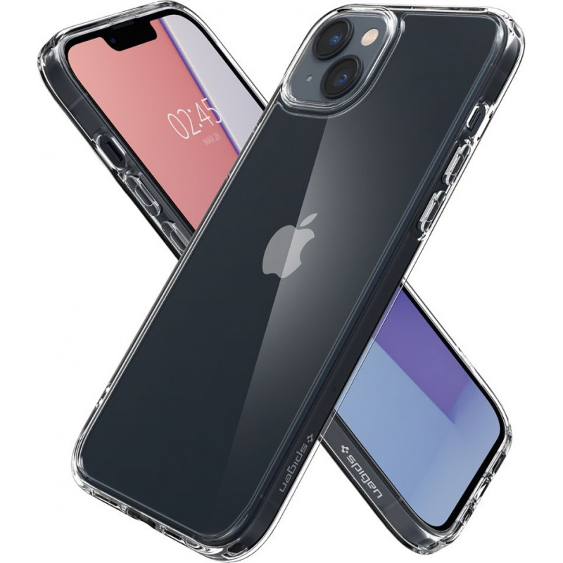 Spigen Ultra Hybrid (ACS05040) Case for Apple iPhone 14, Crystal Clear