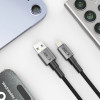 Tech-Protect Ultraboost DNA USB-A / Lightning Cable, 12W, 2.4A, 25 cm, Iron Grey