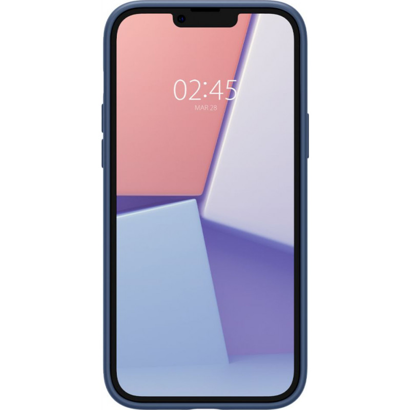 Spigen Silicone Fit Mag (ACS04921) MagSafe Case for Apple iPhone 14 Plus / 15 Plus, Navy Blue