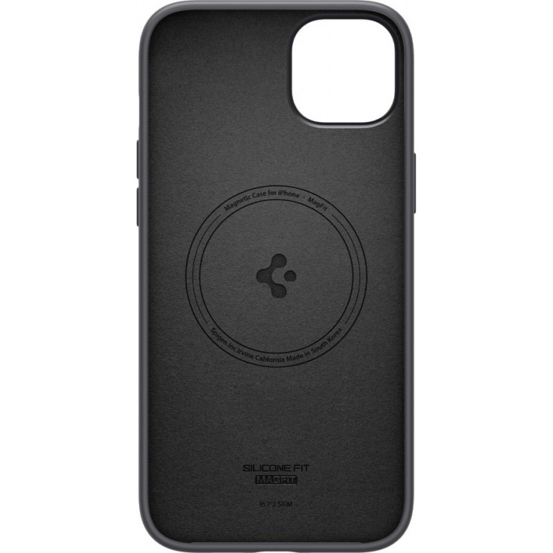 Spigen Silicone Fit Mag (ACS04920) MagSafe Case for Apple iPhone 14 Plus / 15 Plus, Black