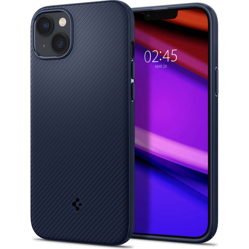 Spigen Mag Armor (ACS04919) Case for Apple iPhone 14 Plus / 15 Plus, Navy Blue