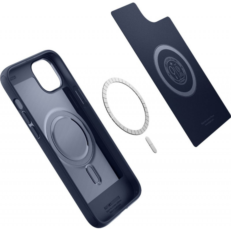 Spigen Mag Armor (ACS04919) Case for Apple iPhone 14 Plus / 15 Plus, Navy Blue