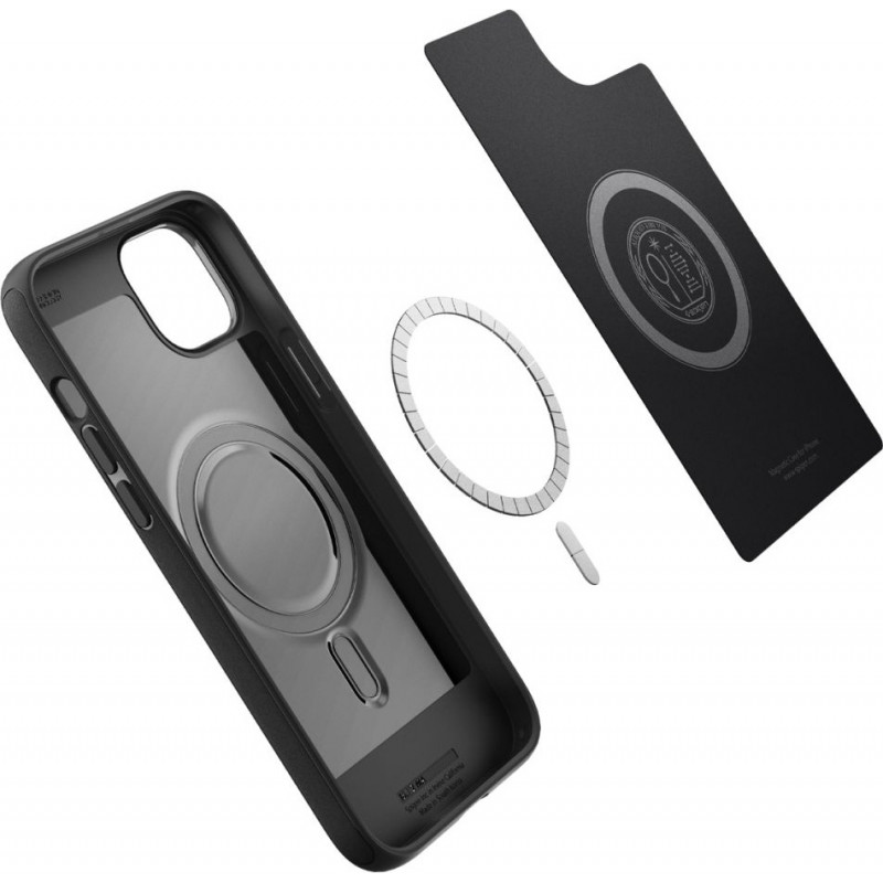Spigen Mag Armor (ACS04918) Case for Apple iPhone 14 Plus / 15 Plus, Matte Black