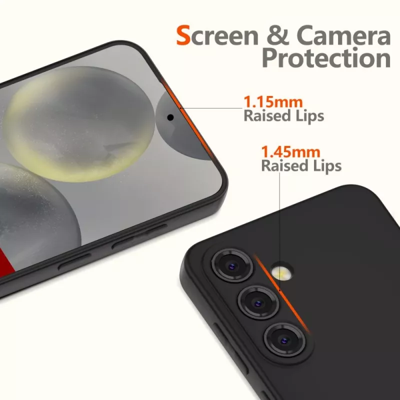 Tech-Protect Icon Silicone Case for Samsung Galaxy A56 5G, Black