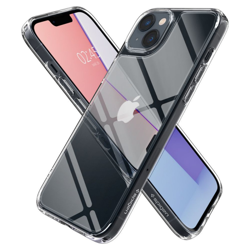 Spigen Quartz Hybrid (ACS04906) Case for Apple iPhone 14 Plus / 15 Plus, Crystal Clear