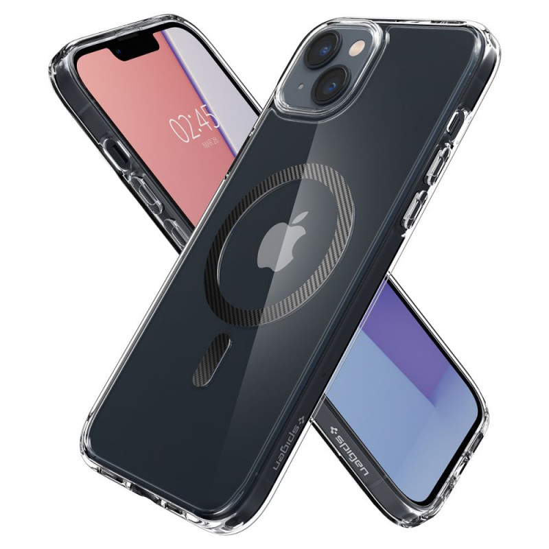 Spigen Ultra Hybrid Mag (ACS04904) MagSafe Case for Apple iPhone 14 Plus / 15 Plus, Carbon Fiber