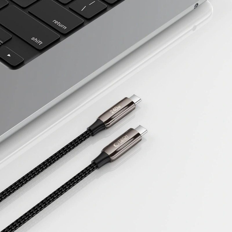 Tech-Protect UB10T Ultraboost USB-C / USB-C Cable PD240W/QC4.0, 200 cm, Black
