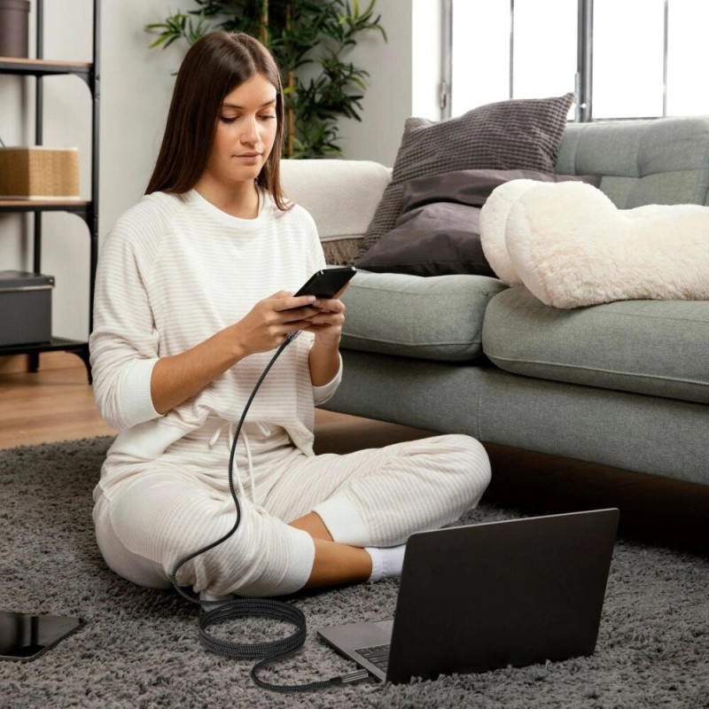 Tech-Protect UB10T Ultraboost USB-C / USB-C Cable PD240W/QC4.0, 200 cm, Black