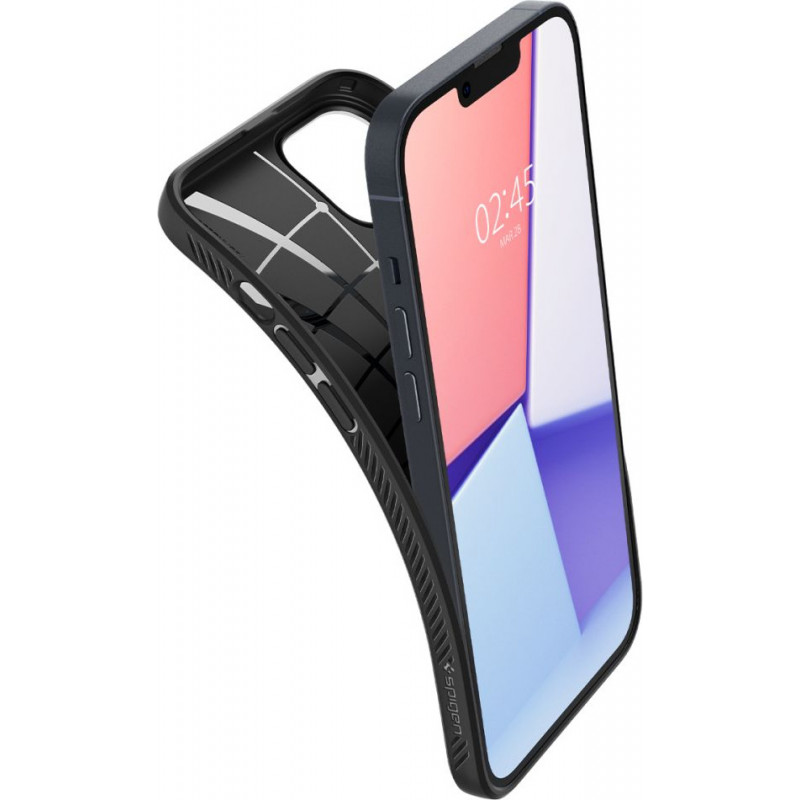 Spigen Liquid Air Apple iPhone 14 Plus / 15 Plus Case, Matte Black