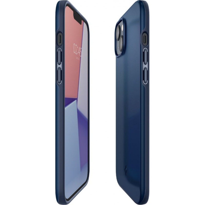 Spigen Thin Fit Apple iPhone 14 Plus / 15 Plus Case, Navy Blue