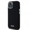 DKNY Apple iPhone 15 hardcase Liquid Silicone Small Metal Logo MagSafe, black