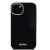 DKNY Apple iPhone 15 hardcase Liquid Silicone Small Metal Logo MagSafe, black