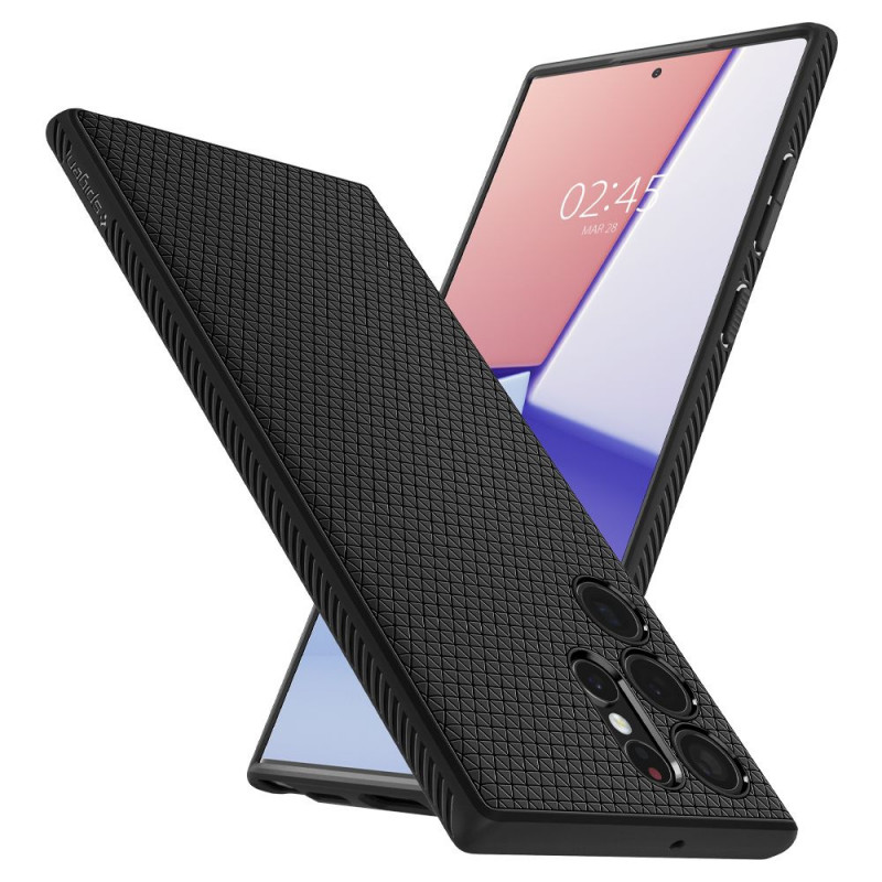 Spigen Liquid Air Samsung Galaxy S22 Ultra Case, Matte Black