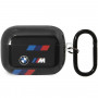 BMW BMAP222SOTK Tricolor Stripes cover for Apple AirPods Pro 2nd gen, black