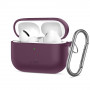 Tech-Protect Silicone Hook THP6103 Apple AirPods Pro 3 Charging Case Cover, Burgundy