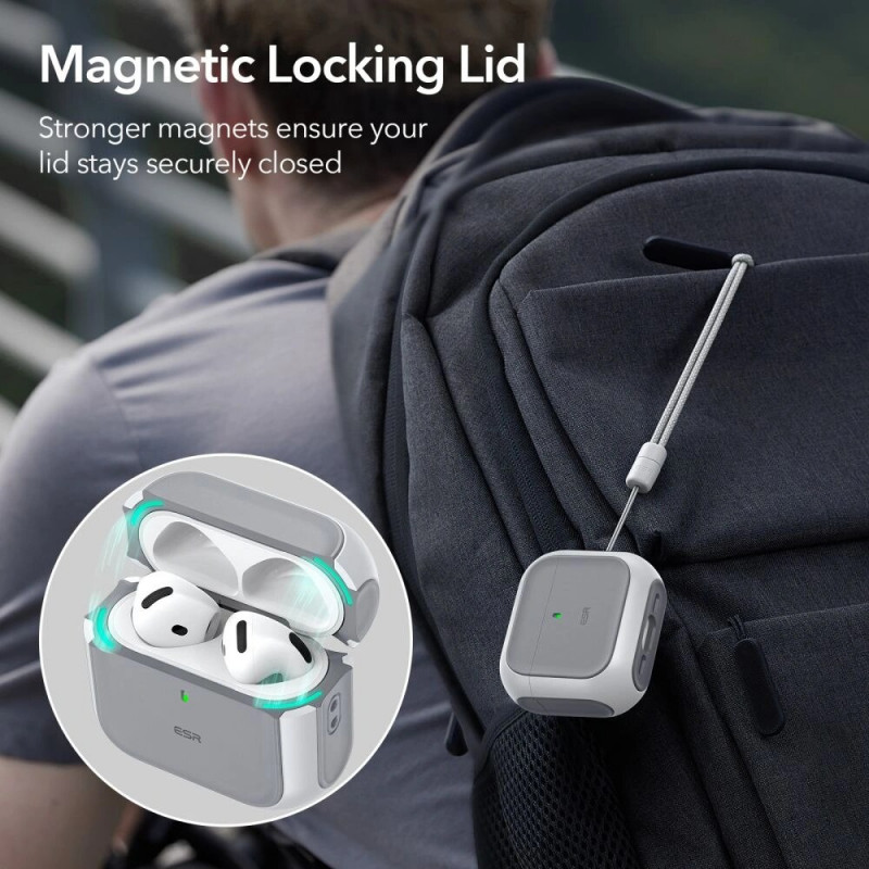 ESR Orbit HaloLock MagSafe Case for Apple AirPods 4, White