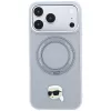Karl Lagerfeld with Ring Stand 360 Karl Head Pin MagSafe Case for Apple iPhone 18 Pro / 17 Pro, Grey (KF003235)