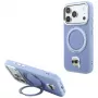 Karl Lagerfeld with Ring Stand 360 Karl Head Pin MagSafe Case for Apple iPhone 18 Pro Max / 17 Pro Max, Light Blue (KF003238)