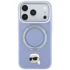 Karl Lagerfeld with Ring Stand 360 Karl Head Pin MagSafe Case for Apple iPhone 18 Pro Max / 17 Pro Max, Light Blue (KF003238)