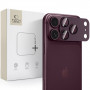Tech-Protect Camfull Fit+ Apple iPhone 18 Pro Max Camera Lens Protector, Burgundy