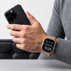 Tech-Protect Stainless THP6100 Apple Watch 8 / 9 / 10 / 11 / 12 / SE / Ultra 44/45/46/49 mm Stainless Steel Bracelet, Titanium/Orange