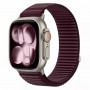 Tech-Protect Nylonloop Apple Watch 8 / 9 / 10 / 11 / 12 / SE / Ultra 44/45/46/49 mm Watch Strap, Deep Burgundy