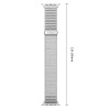 Tech-Protect Nylonloop Apple Watch 8 / 9 / 10 / 11 / 12 / SE / Ultra 44/45/46/49 mm Watch Strap, Light Grey